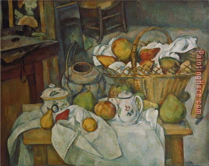 Paul Cezanne Still Life with a Basket of Fruit 1888 90